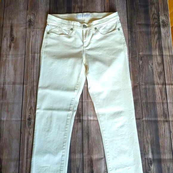 Rock & Republic Cream Straight Leg Jeans - Picture 2 of 12
